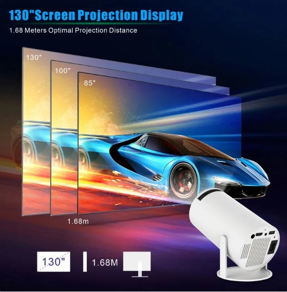 HY300 Pro HD Home Theater Projector – Portable with Built-In Speaker