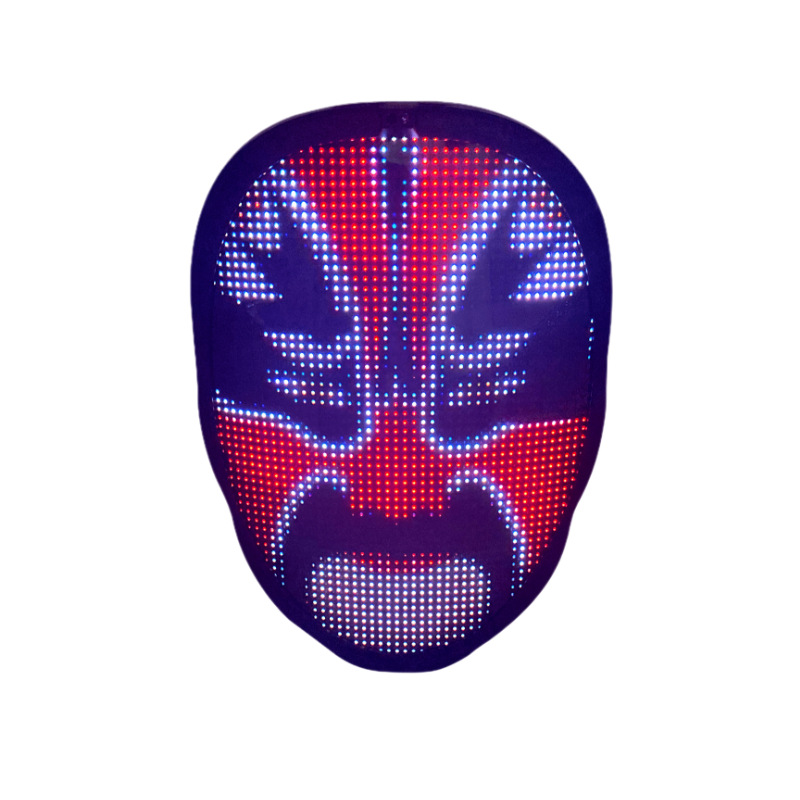LED Light-Up Face Mask – Color-Changing Rave & Costume Mask